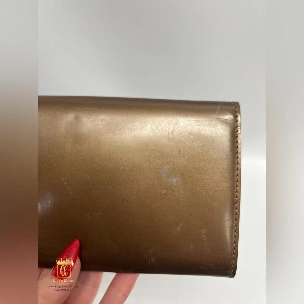Christian Dior patent wallet